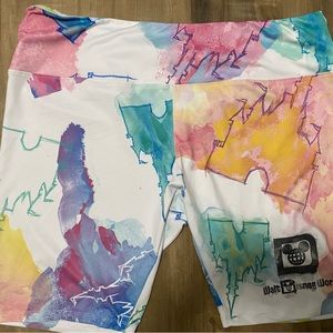 Disney Watercolor Bike Shorts Size 1x
